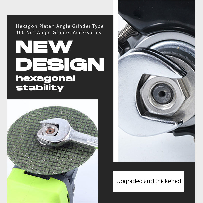 Hexagon Platen Angle Grinder Type 100 Nut Angle Grinder Accessories(BUY 1 GET 1 FREE)