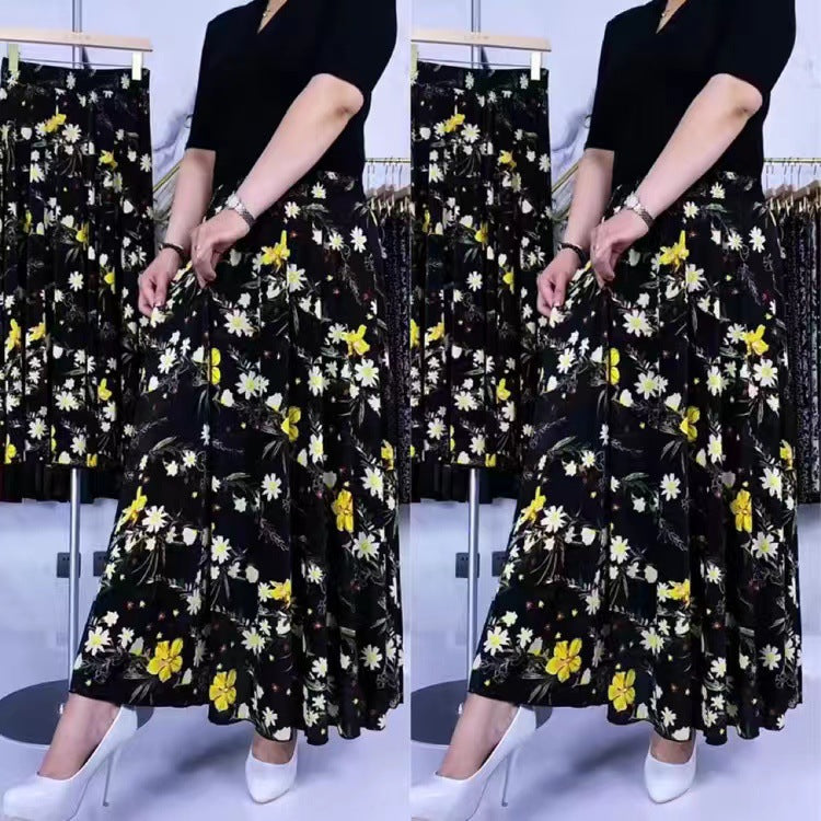 Women's Flowy Lightweight Long Floral Skirt (50% OFF)
