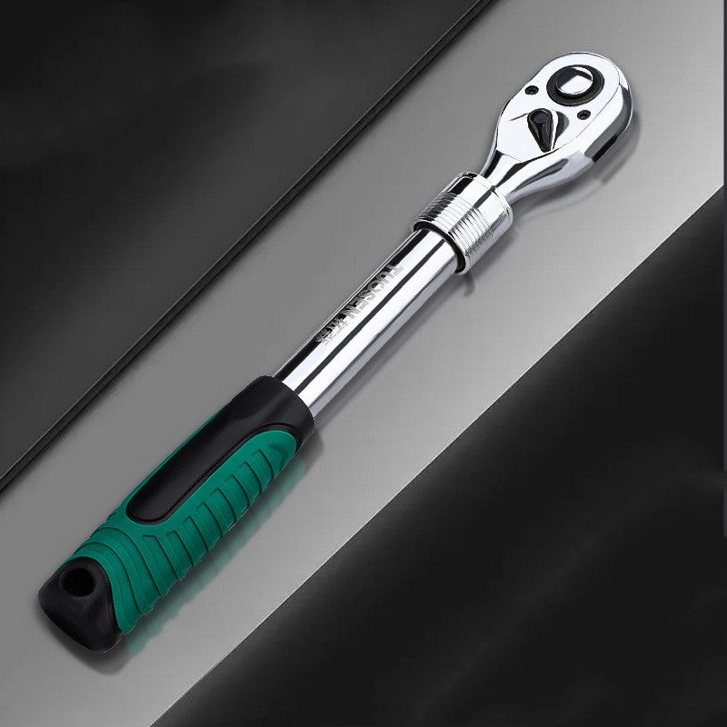72-Tooth Extendable Telescopic Socket Ratchet Wrench