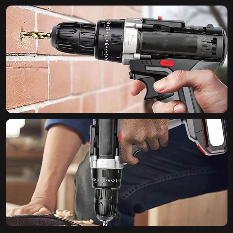 Electric Household Lithium Impact Drill Kit