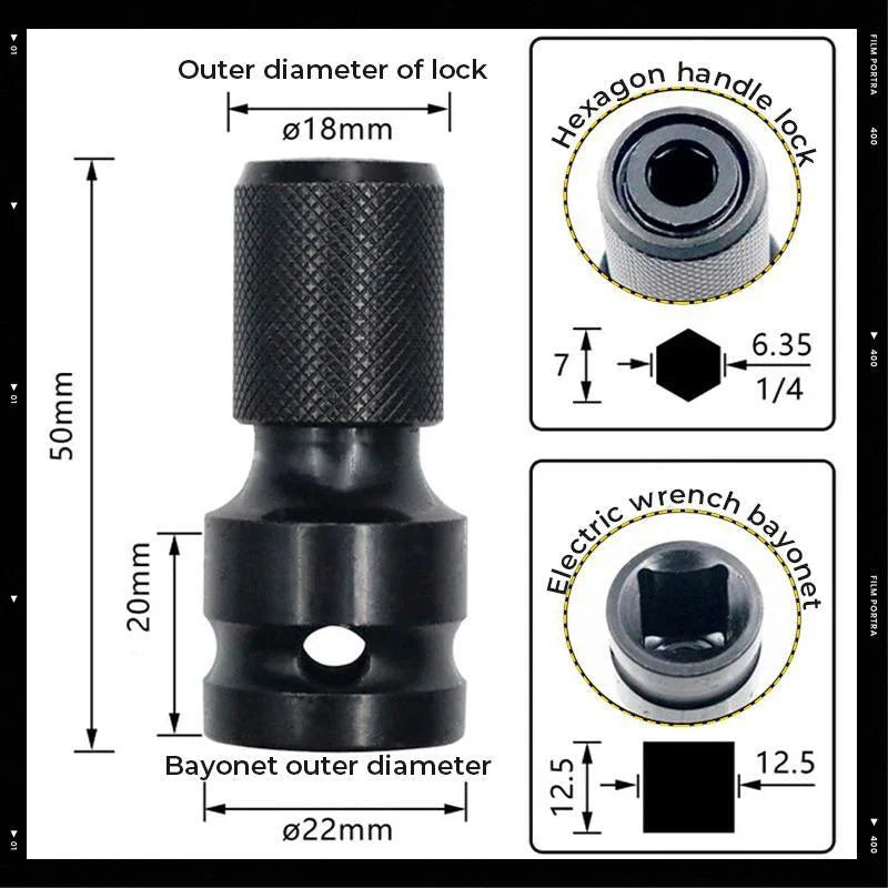 š„Last Day Big Sale 49% OFFš„ 1/4" Hex Shank Socket Converterļ¼BUY 3 GET 5 FREEļ¼