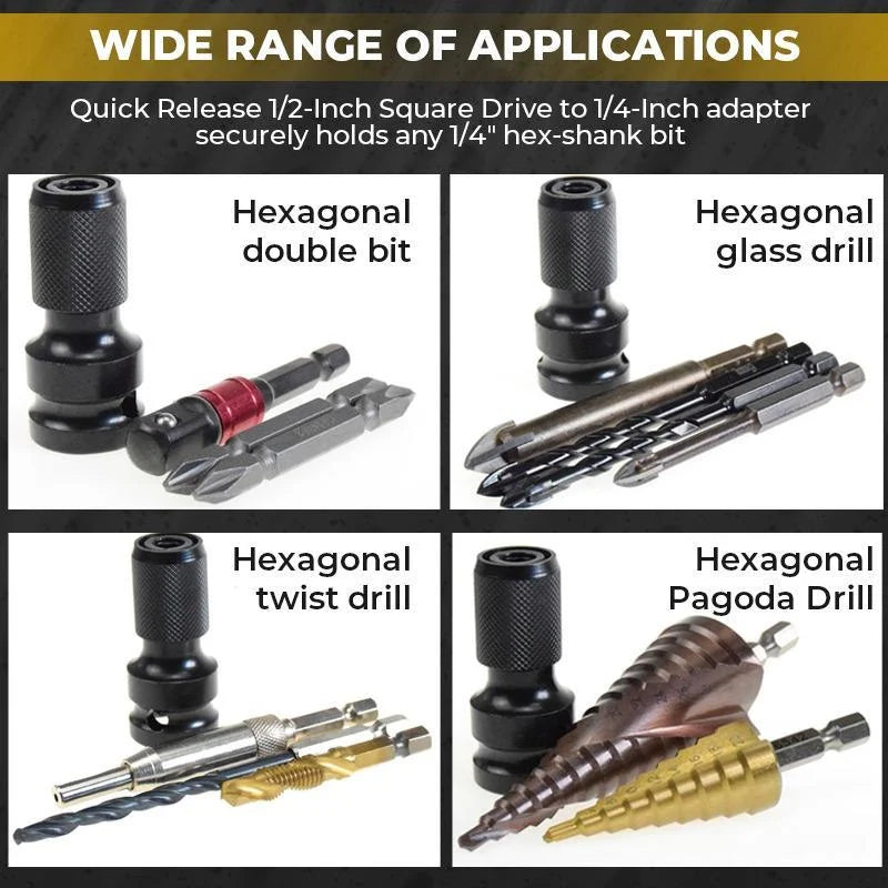 š„Last Day Big Sale 49% OFFš„ 1/4" Hex Shank Socket Converterļ¼BUY 3 GET 5 FREEļ¼