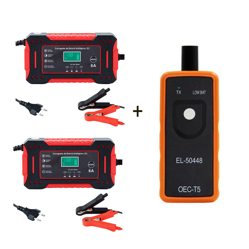 🔋 Portable Smart Car Battery Charger & Maintainer | Emergency Jump Starter & Home Use