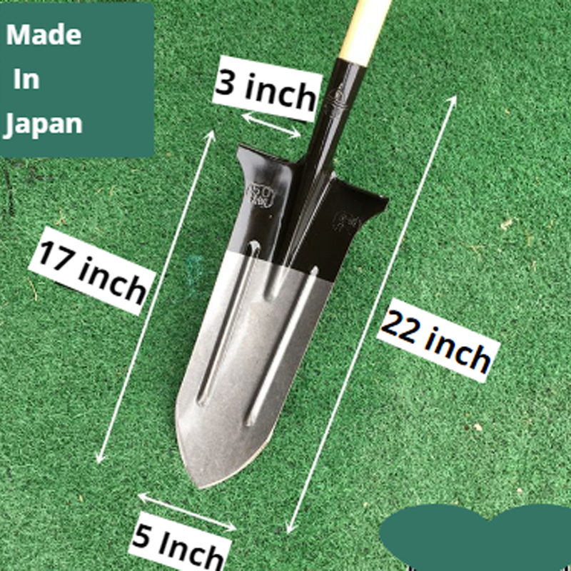 All Steel Extended Thickened Narrow Mouth Pointed Shovel