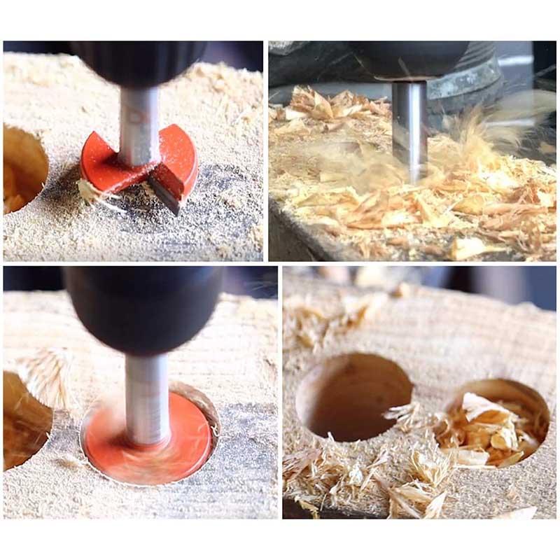 Carbide Adjustable Positioning Woodworking Hole Opener Flat Wing Drill Set