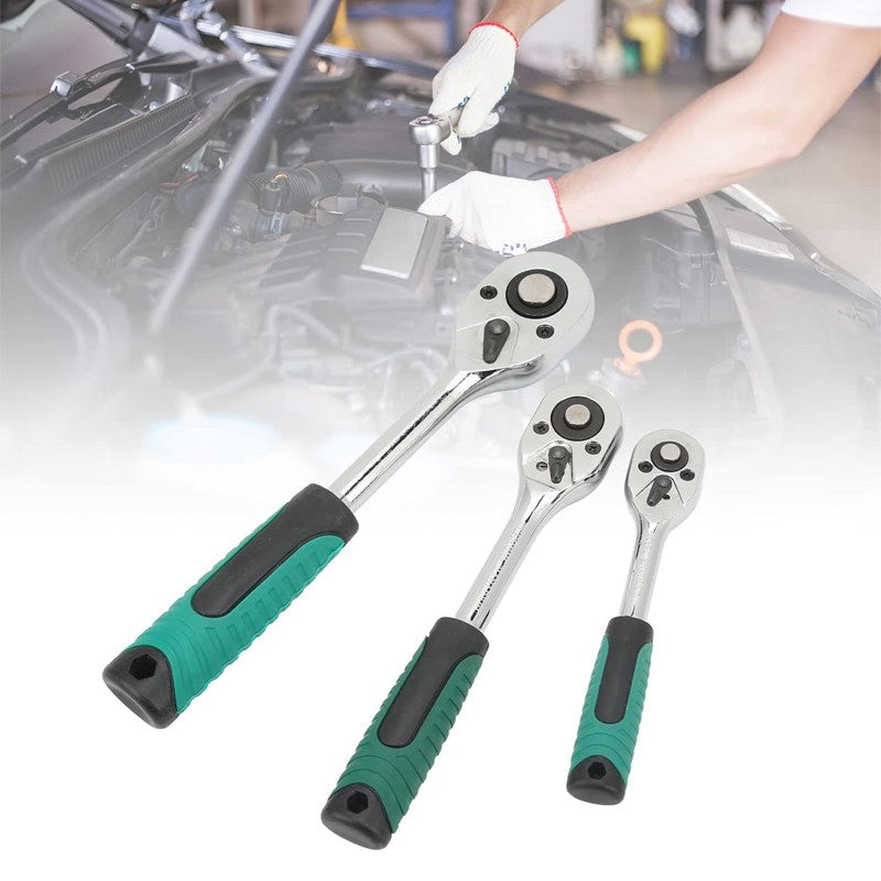 72-Tooth Extendable Telescopic Socket Ratchet Wrench