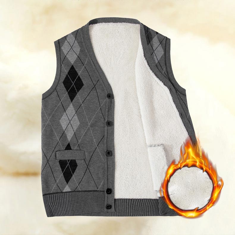 🎅Christmas Sales🎄Men’s Warm Plush Winter Vest🔥