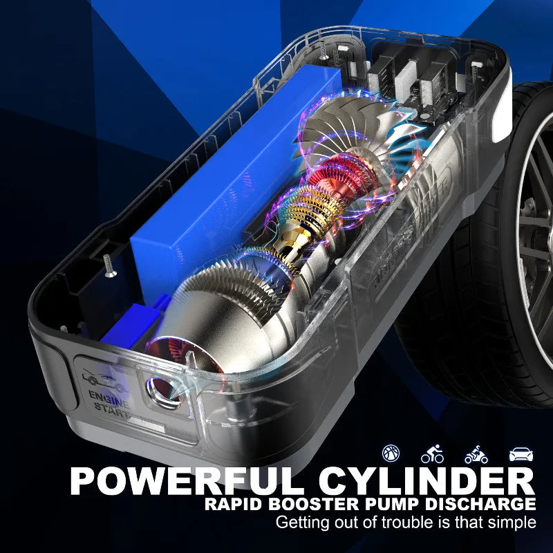 🔌️ Power Up: All-in-One Car Jump Starter!