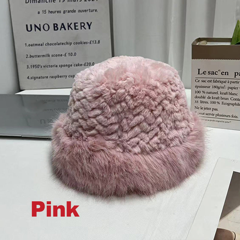 🎁Warm Gift👒- Women's Warm Fashion Synthetic Rabbit Fur Fisherman Hat
