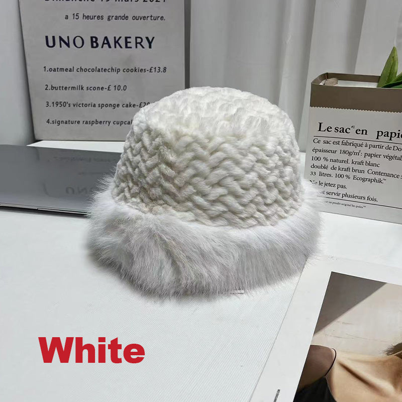 🎁Warm Gift👒- Women's Warm Fashion Synthetic Rabbit Fur Fisherman Hat