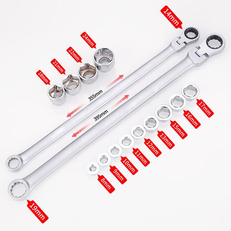 15pcs Adjustable Ratchet Wrench Kit(50%OFF)