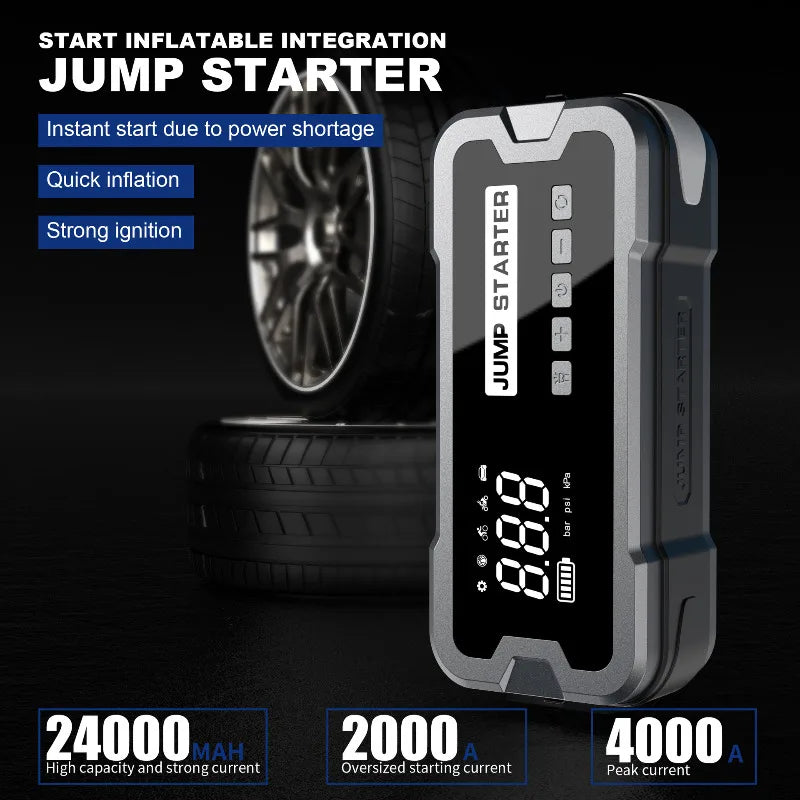 🔌️ Power Up: All-in-One Car Jump Starter!