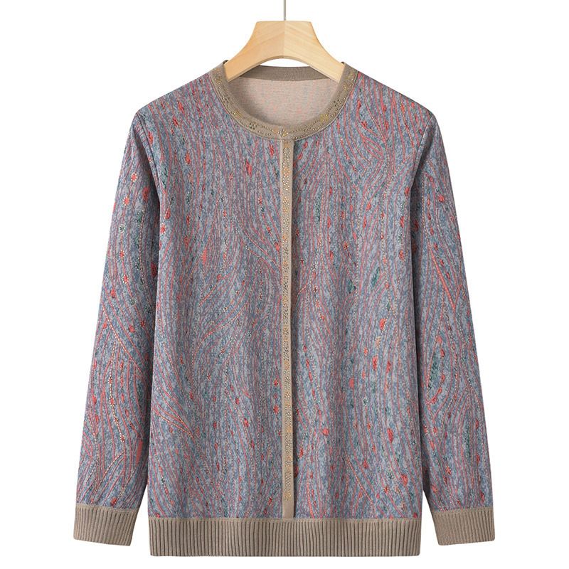 Round Neck Slimming Long Sleeve Tops