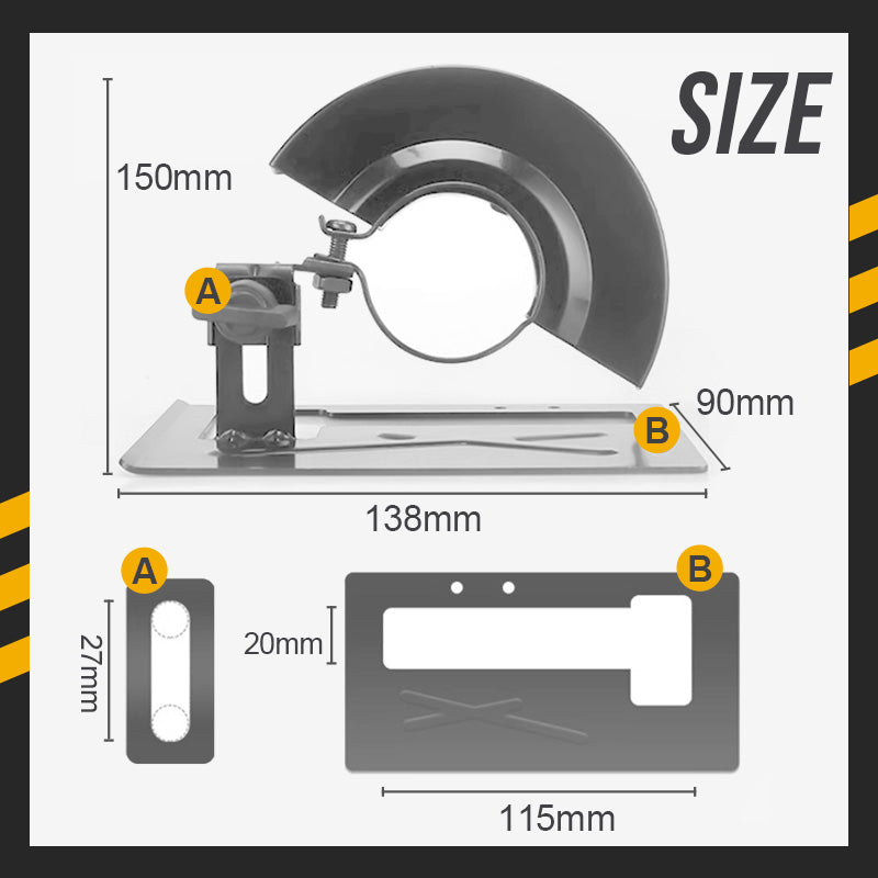 High Carbon Steel Angle Grinder Cutting Stand Shield Kit