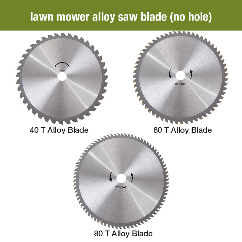 40 teeth, 60 teeth, 80 teeth Lawn Mower Alloy Saw Blade (Inner Hole Diameter 254mm)