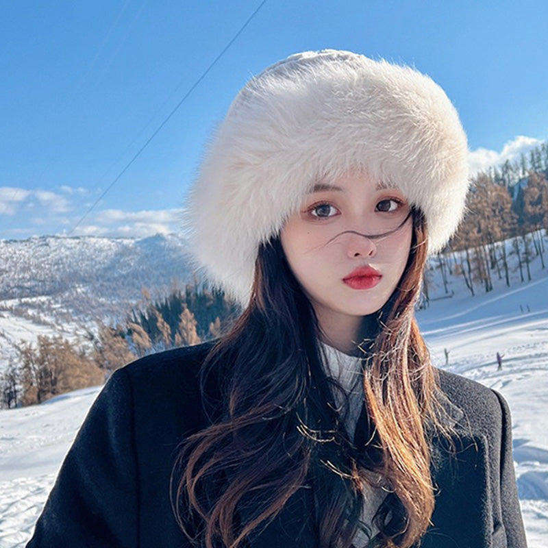 🎁Warm Gift👒- Women's Warm Fashion Synthetic Rabbit Fur Fisherman Hat