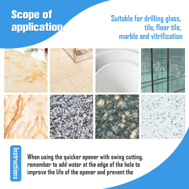 Multiple Specifications Can be Assembled with Marble Hole Openers
