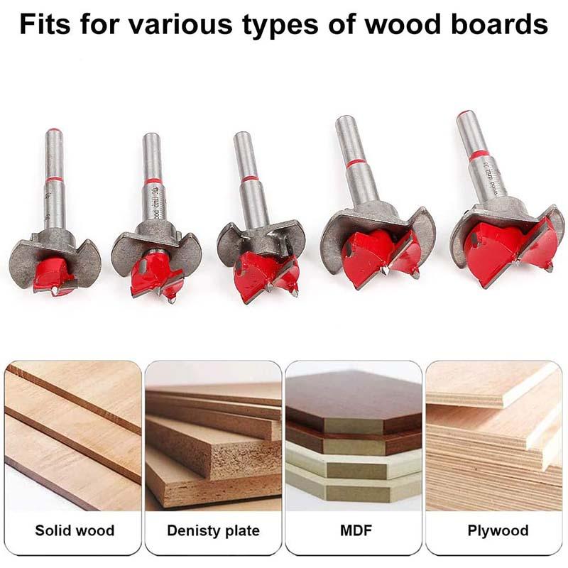Carbide Adjustable Positioning Woodworking Hole Opener Flat Wing Drill Set
