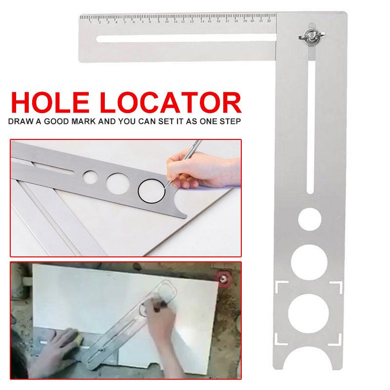 Multifunctional Universal Stainless Steel Adjustable Positioning Ruler