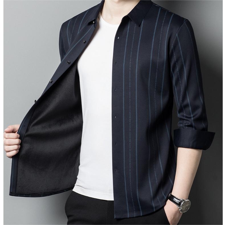 🔥Men's Winter Padded Stretch Wrinkle-Free Shirt