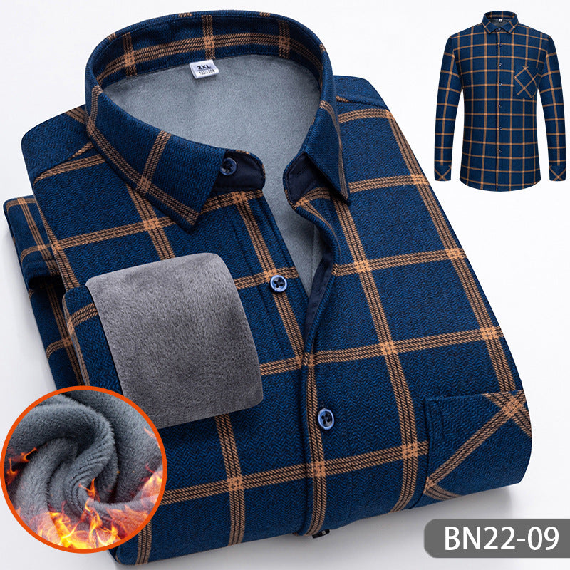 🍂Autumn And Winter Men's Casual Thickened Warm Shirts