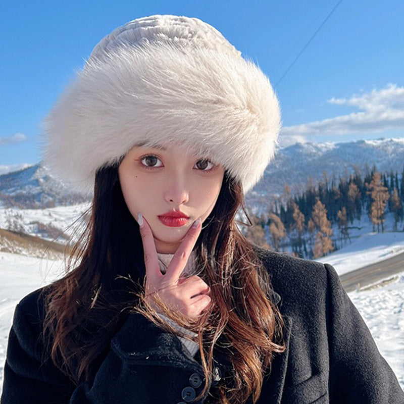 🎁Warm Gift👒- Women's Warm Fashion Synthetic Rabbit Fur Fisherman Hat