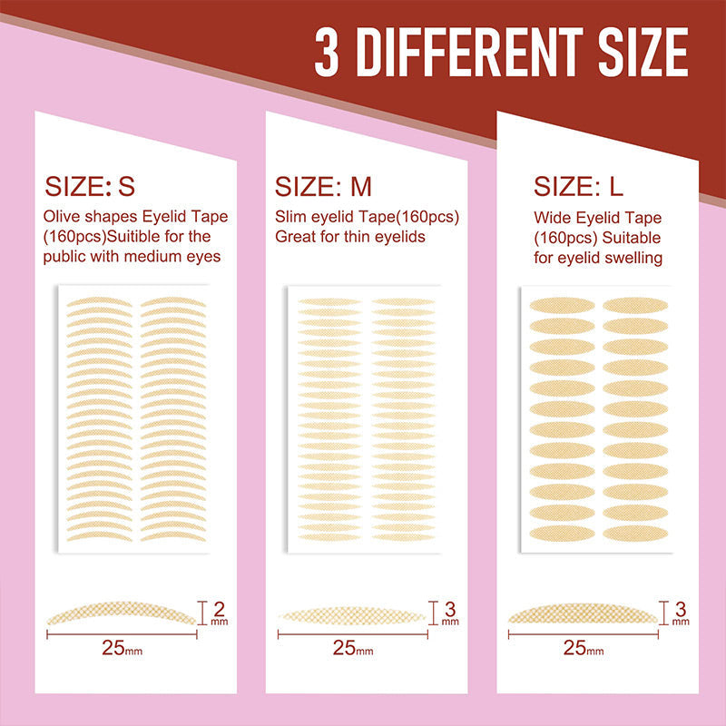 šHot SalešInvisible Waterproof 480PCS Double Eyelid Tape
