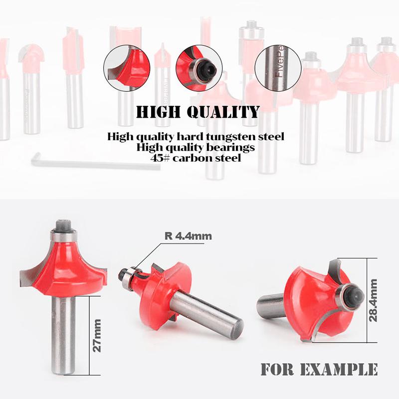 Tungsten Steel Alloy Cutter Head Slotting and Trimming Set