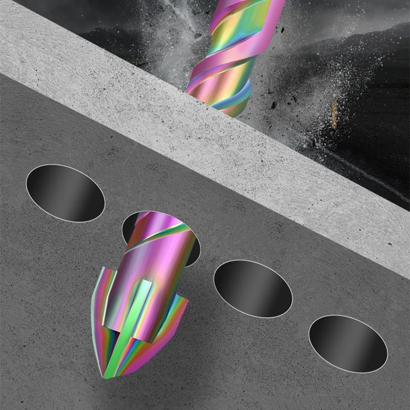 Titanium Coated Spiral Four-blade Eccentric Drill Bits