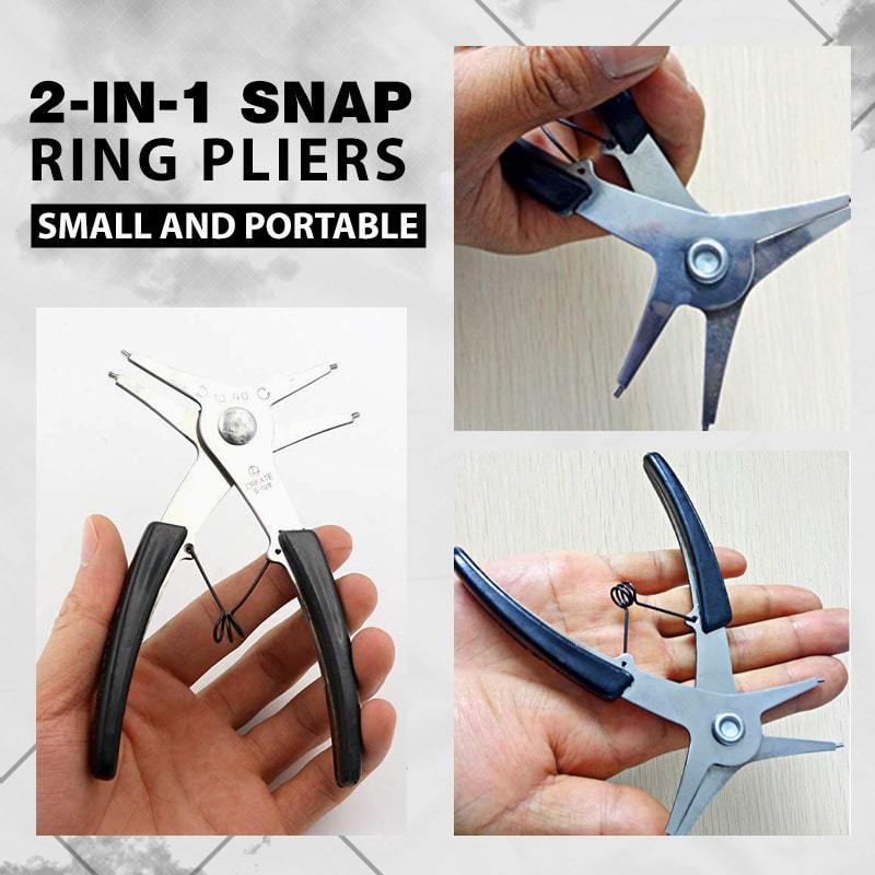2-in-1 Internal and External Circlip Pliers