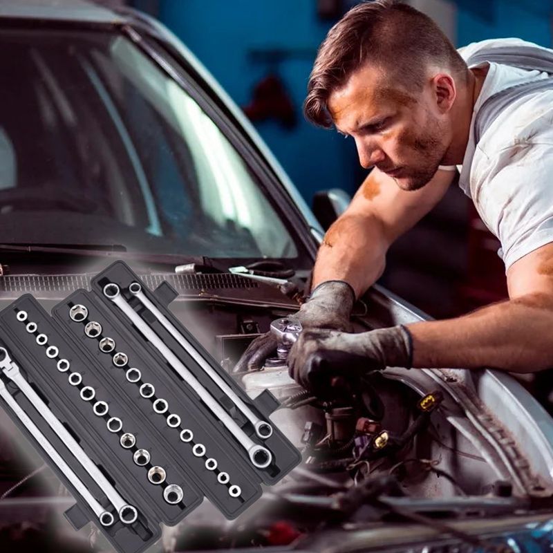 15pcs Adjustable Ratchet Wrench Kit(50%OFF)