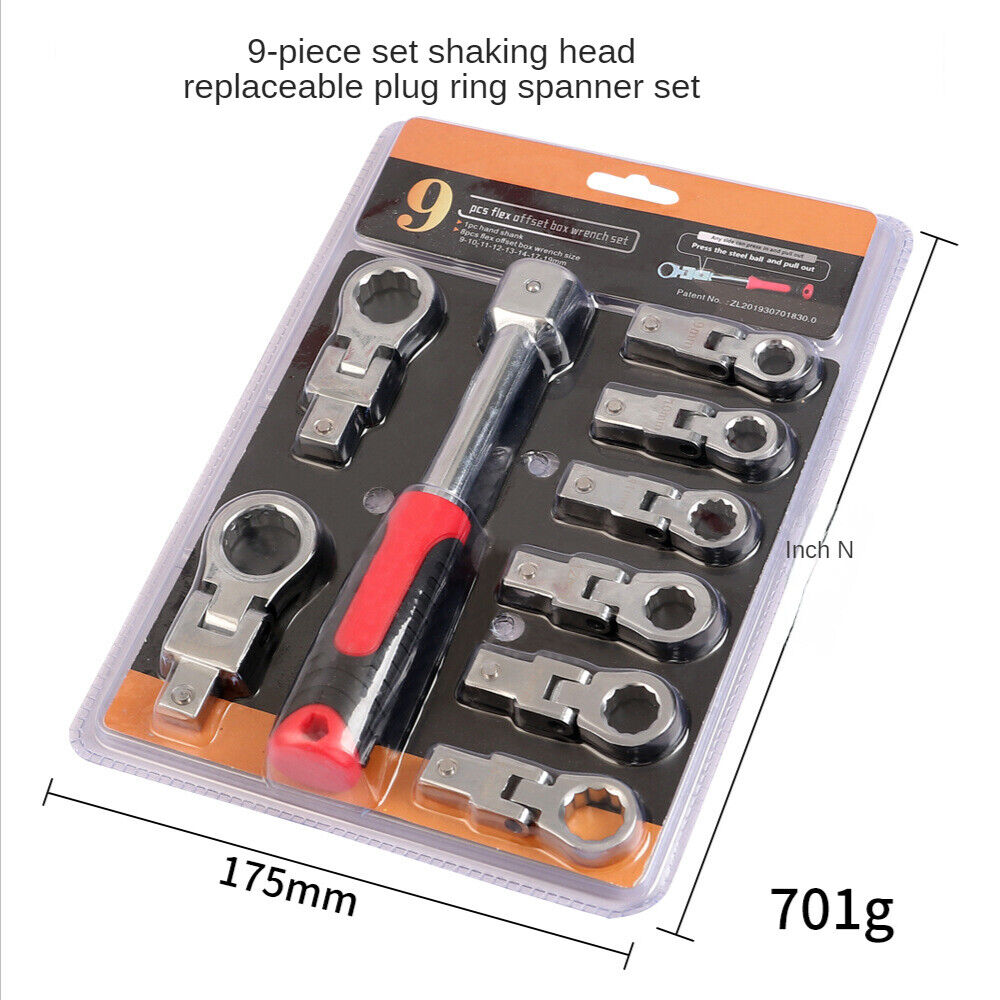 Removable Movable Head Ratchet Durable Power Saving Repair Tool Set