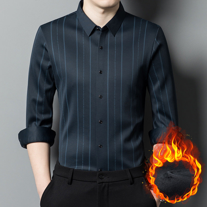 🔥Men's Winter Padded Stretch Wrinkle-Free Shirt
