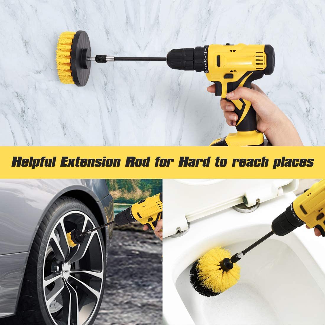 Electric Disc Soft and Hard Bristle Cleaning Brush
