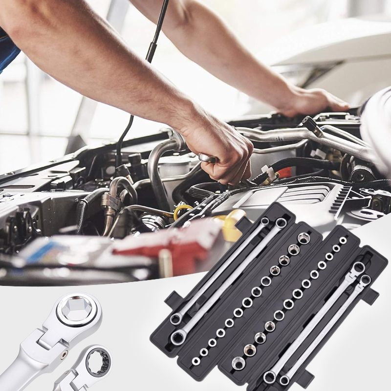 15pcs Adjustable Ratchet Wrench Kit(50%OFF)