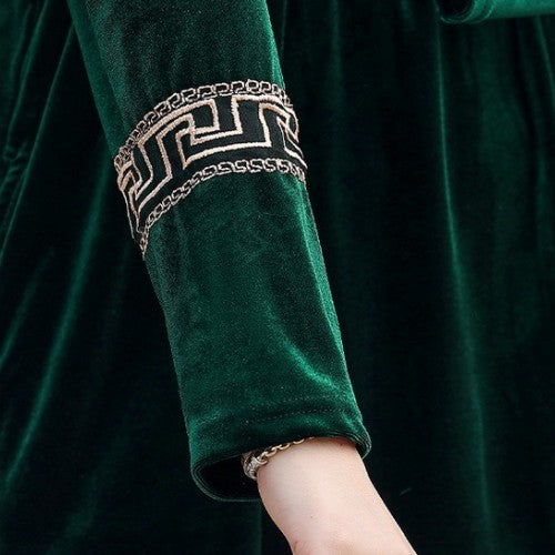 【The Best Gift for Mom】V-neck Long Sleeve Velvet T-shirt