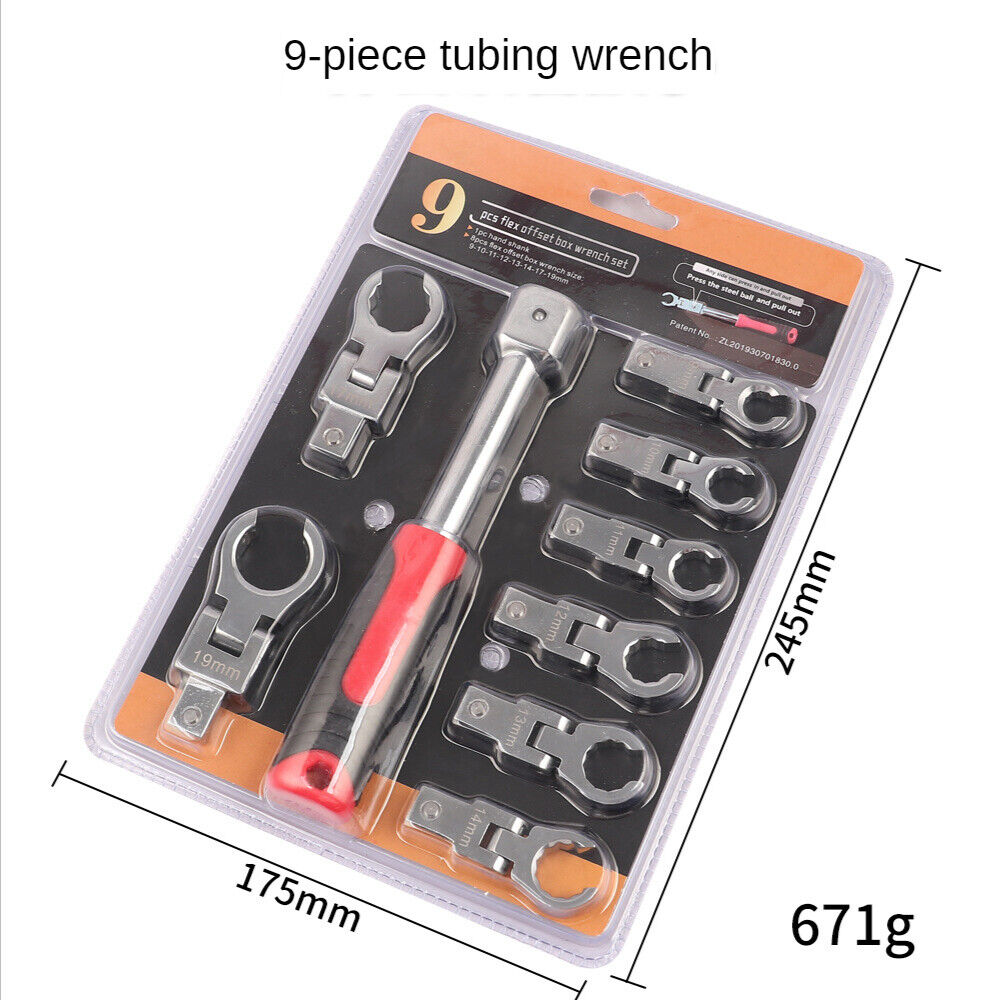Removable Movable Head Ratchet Durable Power Saving Repair Tool Set
