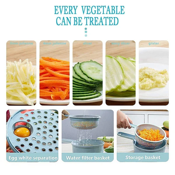 12 Pcs/ Sets Multi-Function Vegetable Slicer (50% OFF)