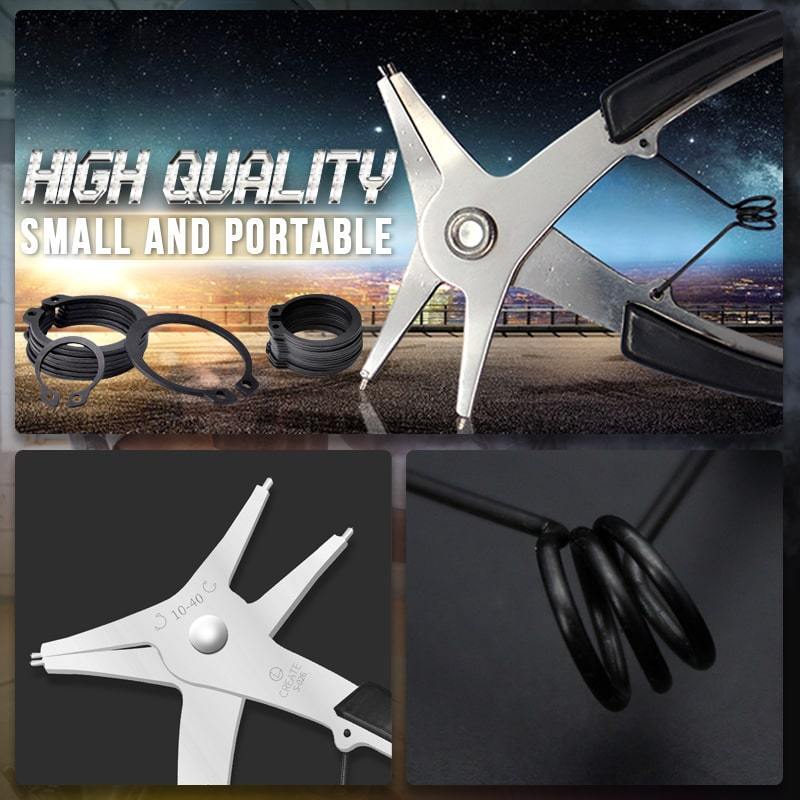 2-in-1 Internal and External Circlip Pliers