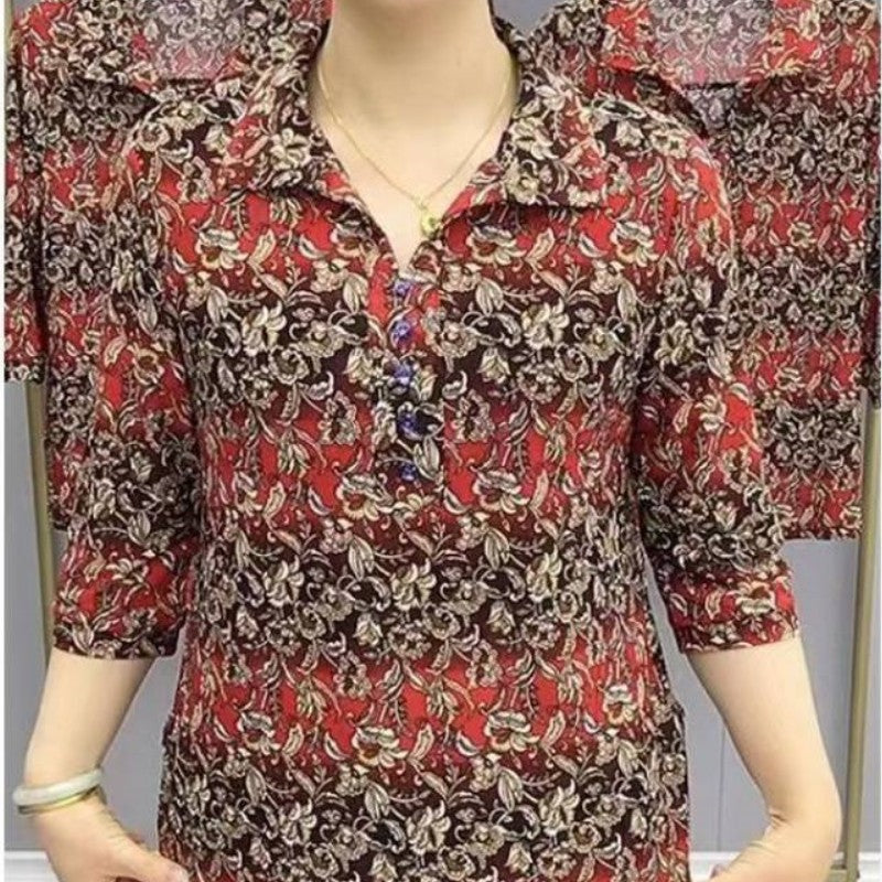 🔥Women's Casual Printed Lapel Shirt🔥High Quality👌Perfect Fit For Any Figure👌