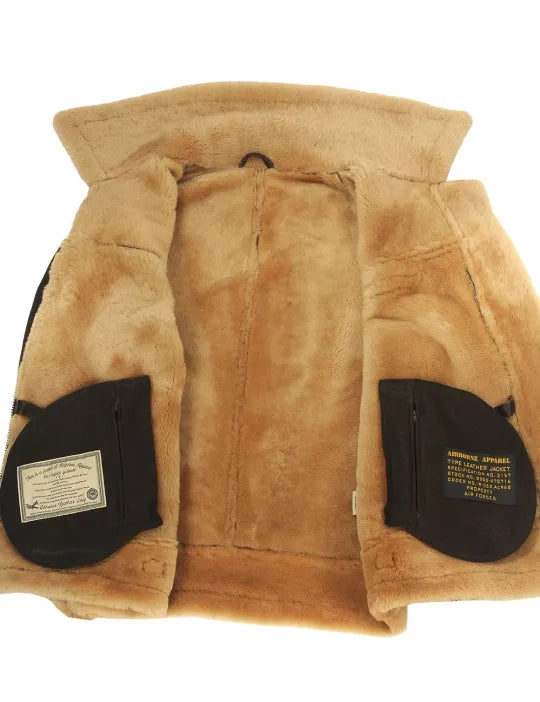📢📢60 % OFF !!🎅SHEEPSKIN BOMBER JACKET