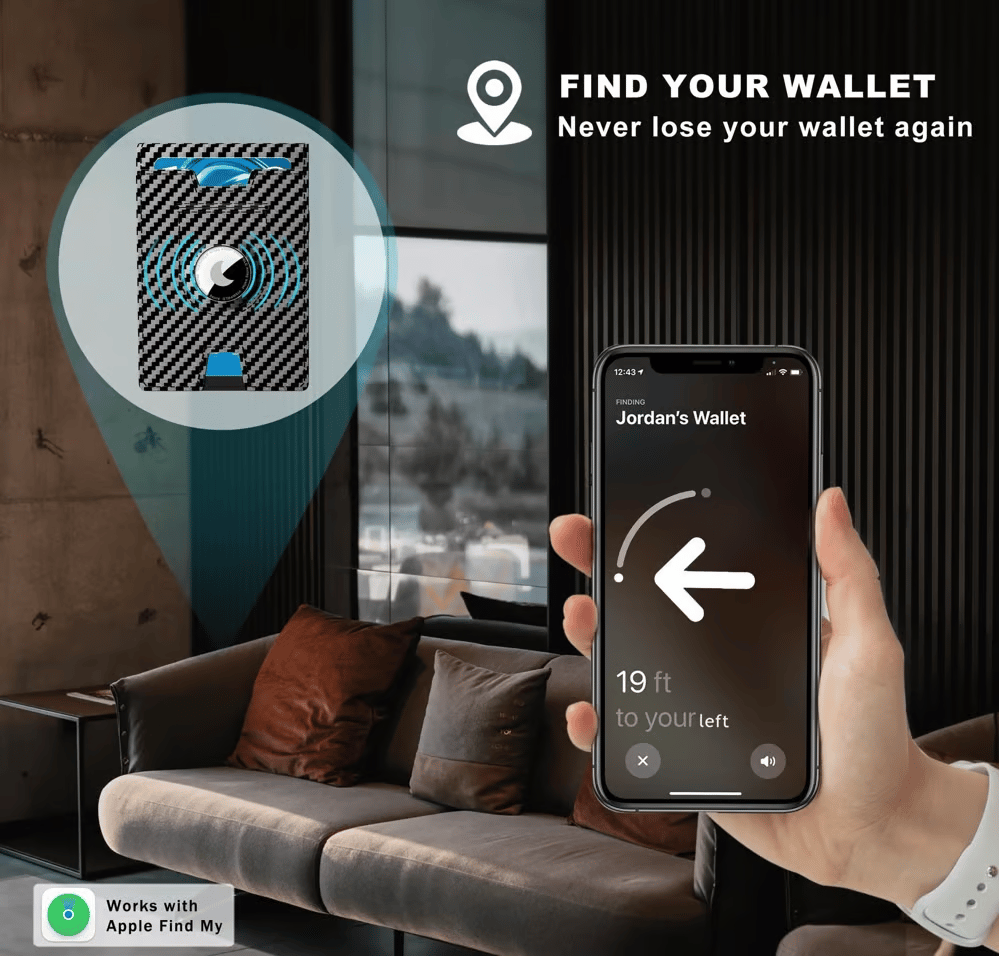 🔥Pop Up Aluminum Case Money Clip Slim Leather Slots Credit Card Holder RFID Blocking Bifold Minimalist Wallet