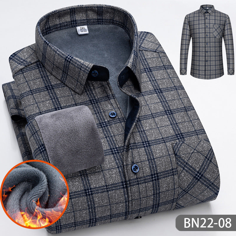 🍂Autumn And Winter Men's Casual Thickened Warm Shirts
