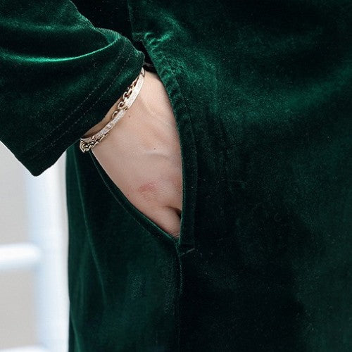 【The Best Gift for Mom】V-neck Long Sleeve Velvet T-shirt