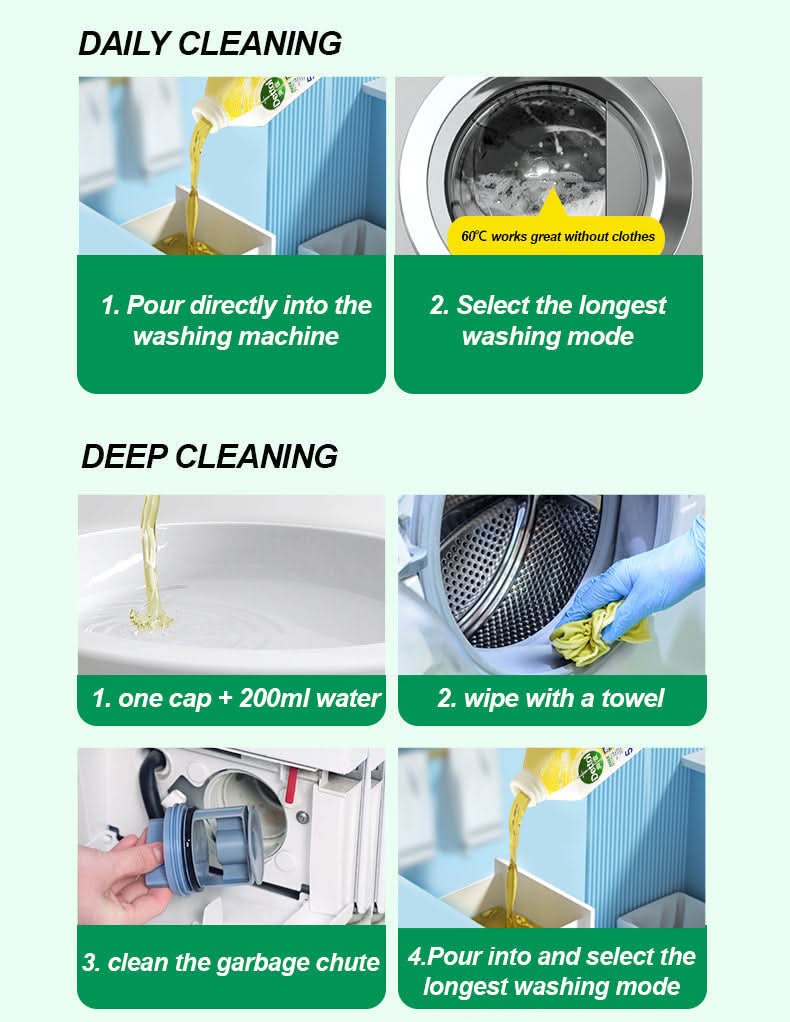 💥Fluid Antibacterial Washing Machine Cleaner