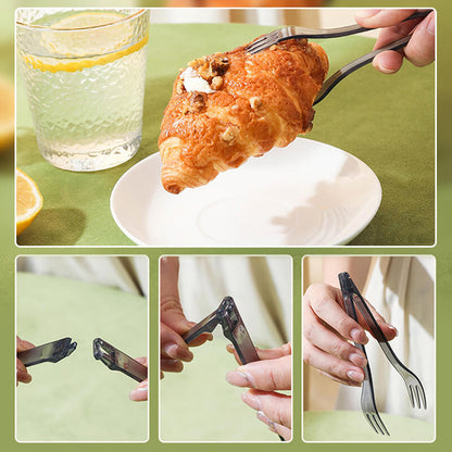 2-in-1 Fruit Fork Detachable Clip