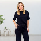 ✨Women's Chic Top & Matching Pants 2-Piece Outfit
