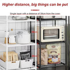 Multi-Tier Storage Shelf with Sliding Wheels