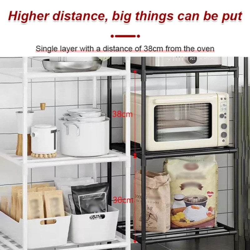 Multi-Tier Storage Shelf with Sliding Wheels