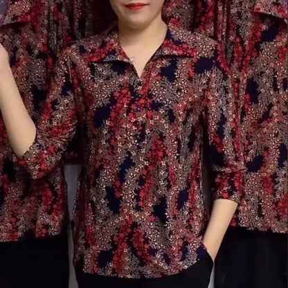 🔥Women's Casual Printed Lapel Shirt🔥High Quality👌Perfect Fit For Any Figure👌